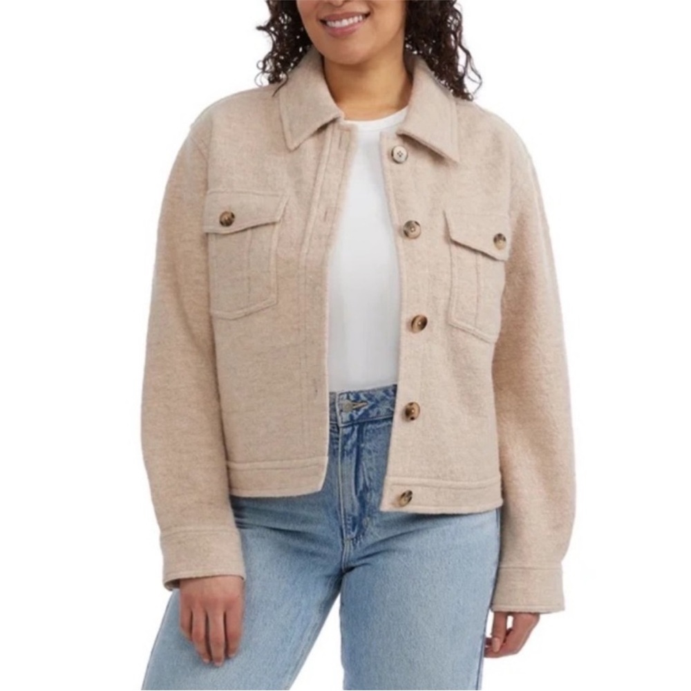 HUNTER NWT cropped merino jacket